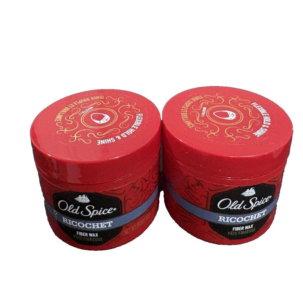 (2 pack) Old Spice Ricochet Fiber Wax Men's Hair styling / 2.64 oz / 75 g